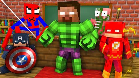 Monster School : SUPERHERO BREWING CHALLENGE - Minecraft Animation - YouTube