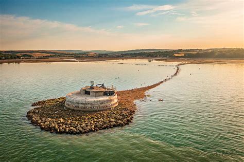 Glass Chopping Board - St Helen's Fort Walk - Bembridge | Chad Powell Photography