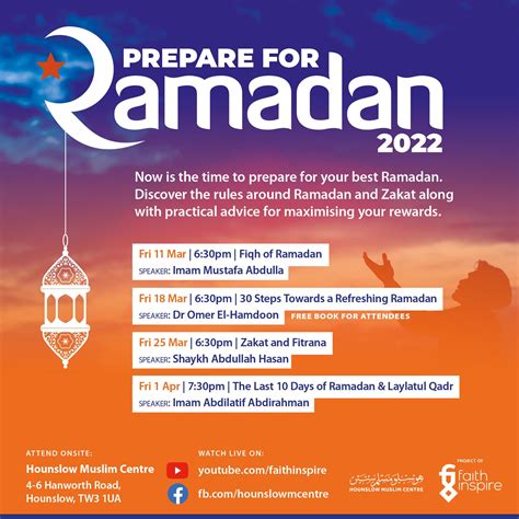 Preparing For Ramadan - Hounslow Muslim Centre