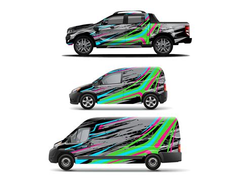 Race Car Livery Vehicle Wrap Design Background Vector And Bitmap PRINT FILE ONLY Changeable ...