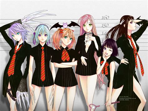 HD Wallpaper: Rosario + Vampire Characters Unite