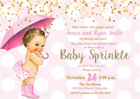 Baby Girl Shower Invitations Hallmark