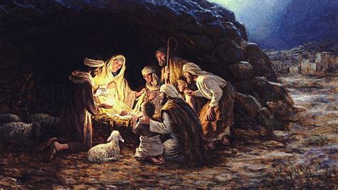 HD wallpaper: the birth of Christ digital painting, Jesus Christ, Christmas | Wallpaper Flare