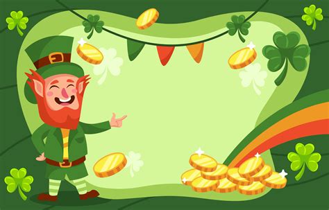 St Patricks Day Leprechaun Background 1927382 Vector Art at Vecteezy