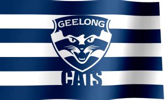 Geelong Football Club Fan Flag (GIF) - All Waving Flags