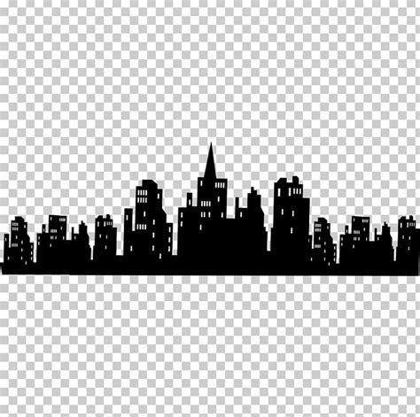 Batman Gotham City Skyline Bat-Signal Wall Decal PNG, Clipart, Batman, Batsignal, Black And ...