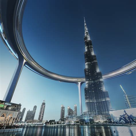 downtown circle suspends ringed metropolis 500 meters over dubai