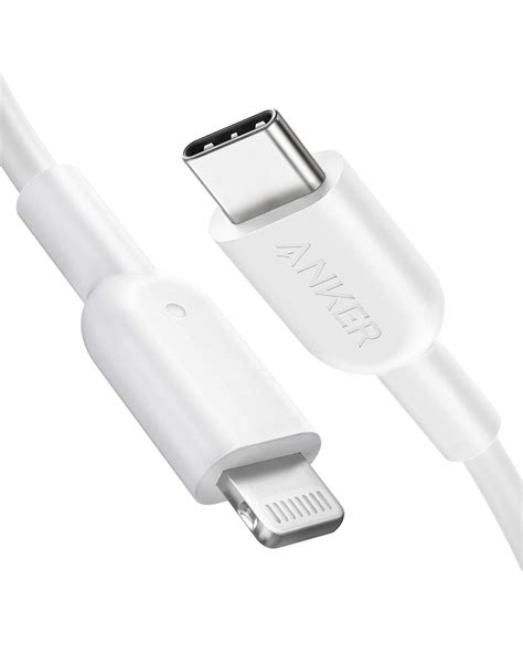 Anker Usb C To Lightning Cable For Charging Adapter (White, 6Ft) : Amazon.in: Computers ...