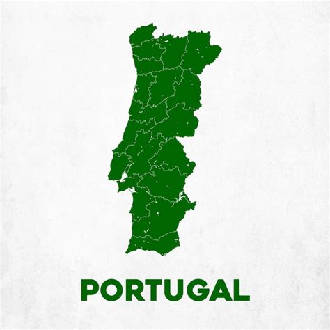 Premium Vector | Detailed Portugal Map