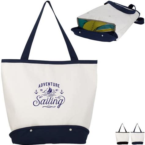 Sand Sifter Cotton Canvas Beach Tote Bag | Promotions Now