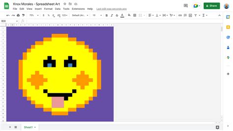 Lesson: Make Pixel Art in Google Sheets- Applied Digital Skills