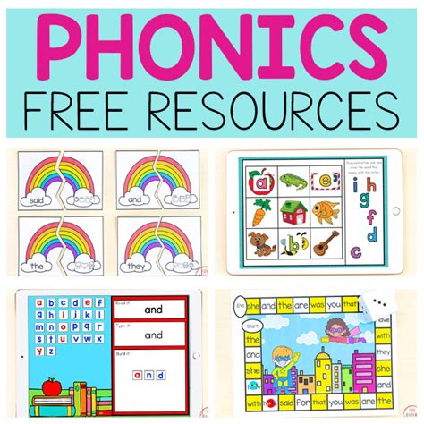 50+ Free Phonics Activities for Kids Learning to Read