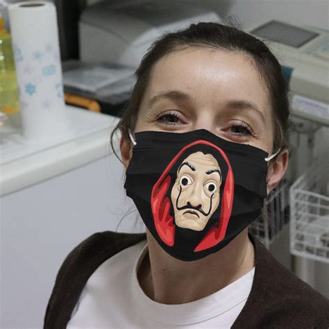 Money Heist Face Cloth Face Mask | Allbluetees.com