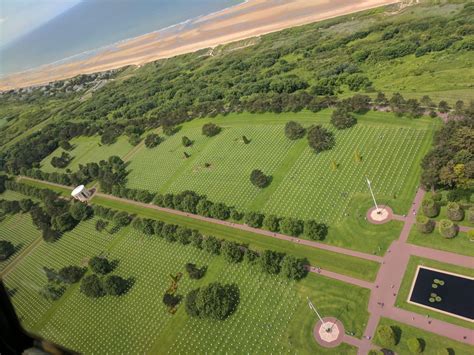 I took this photo during a fly over of the American cemetery in Normandy France, Never forget ...