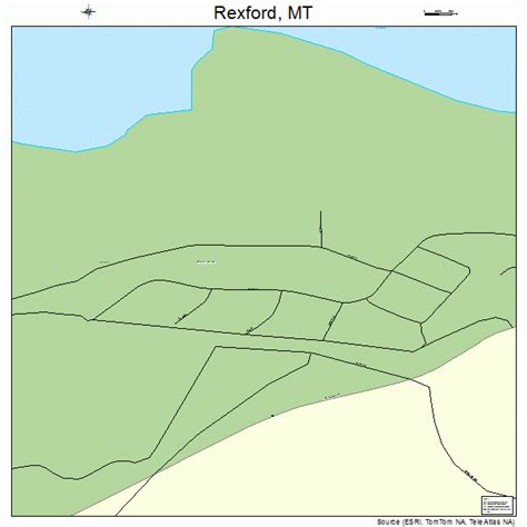 Rexford Montana Street Map 3062200