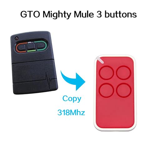 Copy GTO Mighty Mule 3buttons door remote control universal gate door ...