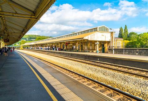 BATH, UK - AUG 30 2019 : Bath Spa Railway Station Stock Photo - Image ...