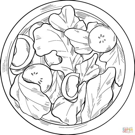 Lettuce Salad coloring page | Free Printable Coloring Pages