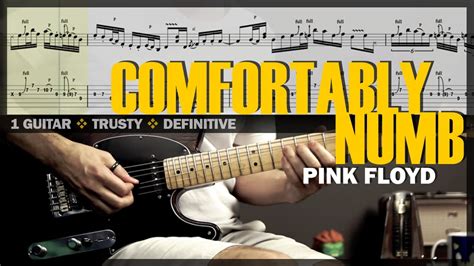 Comfortably Numb | Guitar Cover Tab | Guitar Solo Lesson | Backing Track with Vocals 🎸 PINK ...