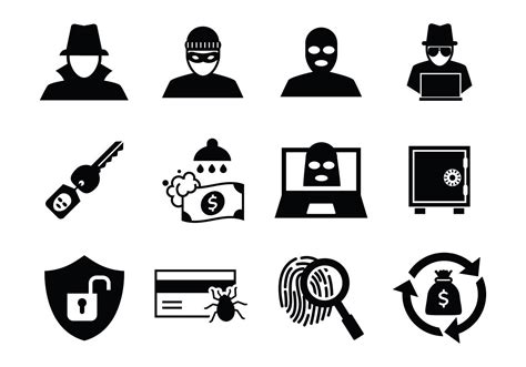 Free Theft and Thief Icons Vector 131791 Vector Art at Vecteezy