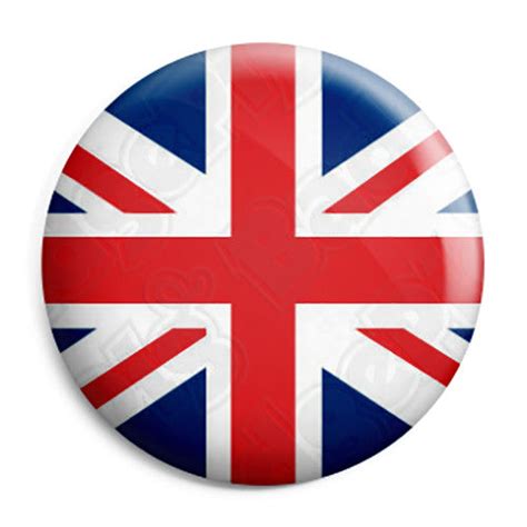 Union Jack British Flag - Mod Button Badge, Fridge Magnet, Key Ring | BadgePig.co.uk