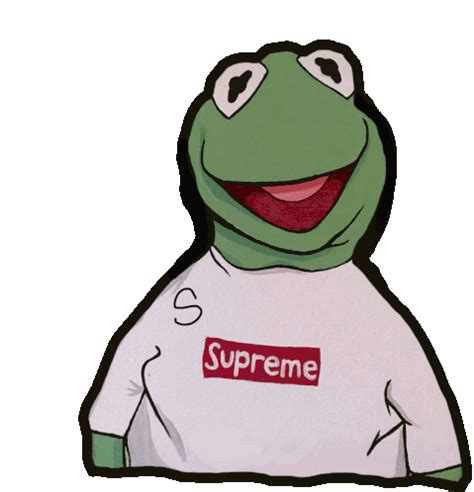Supreme Kermit Sticker – Supreme Kermit Seekism – discover and share GIFs