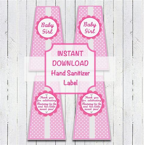 Printable Hand Sanitizer Label Template Free