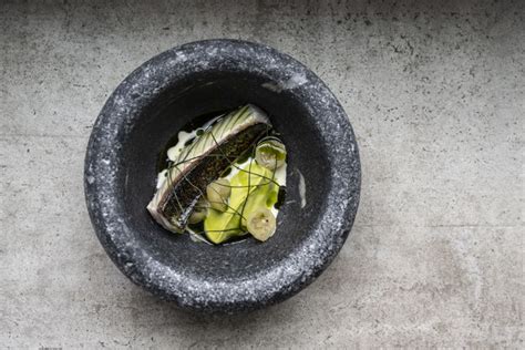 Mackerel, Vanilla, Gooseberry, Horseradish, Lovage Recipe - Great British Chefs