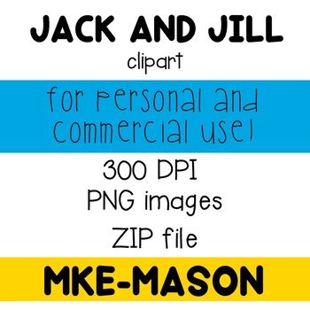 Jack and Jill Clipart by MKE Mason | TPT