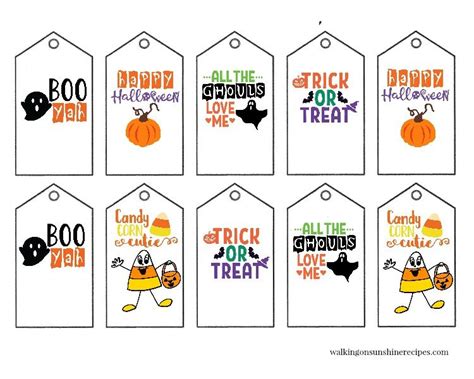 Printable Halloween Gift Tags | Halloween labels, Halloween gifts ...