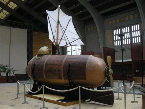 A reconstruction of Robert Fulton’s 1799 Nautilus, considered the first practical submarine.By ...