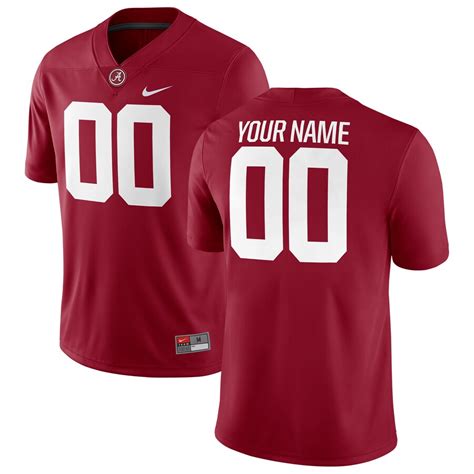 alabama crimson tide custom jersey