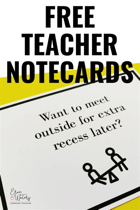 Read the inspirational story of an elementary teacher and then grab this set of FREE teacher no ...