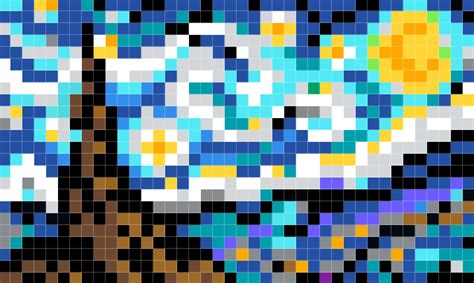 Starry Night Pixelart Updated with New Colours! : r/place_StarryNight