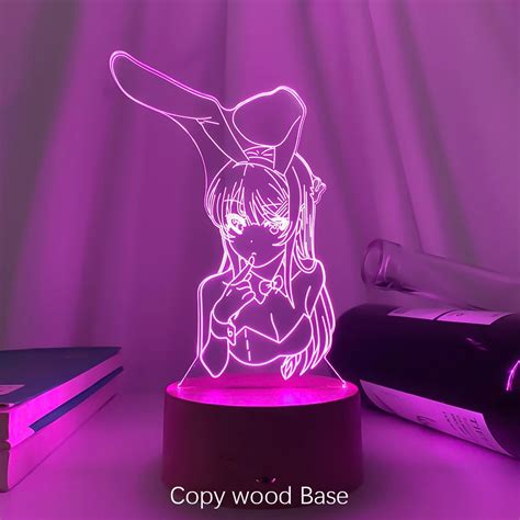 3d Led Night Lights Anime Characters Illusion Lamp Children's Bedroom Decorative --- Pattern ...