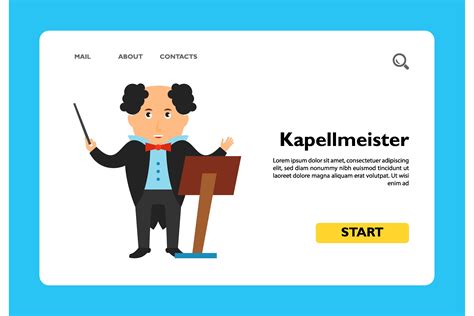 Icon of Kapellmeister with Music Stand. Graphic by pch.vector · Creative Fabrica