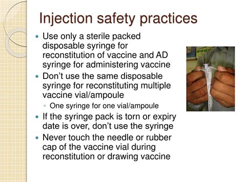 PPT - Injection Safety Practices PowerPoint Presentation, free download ...