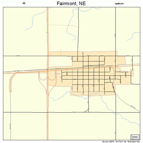 Fairmont Nebraska Street Map 3116550