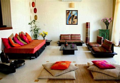 15 Unique Baithak Living Room Decoration Ideas 14 | Floor seating ...