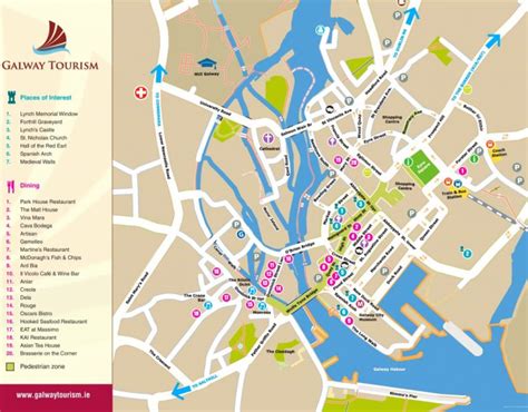 Galway Tourist Map Pertaining To Galway City Map Printable - Printable Maps