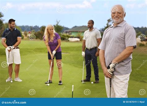 Portrait Of Active Senior On The Golf Course Stock Photo - Image: 55187019