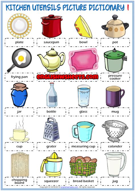 Kitchen Utensils Vocabulary | Bruin Blog