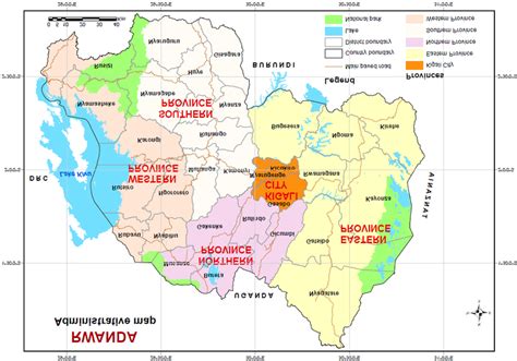 Administrative map of Rwanda (Source: CGIS-NUR). | Download Scientific ...