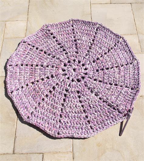 A Crocheted Rag Rug Doily In Progress! - creative jewish mom