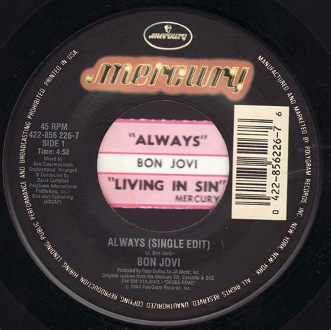 Bon Jovi - Always (1994, Vinyl) | Discogs