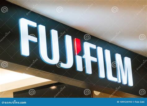 Fujifilm logo editorial stock photo. Image of equipment - 109124193