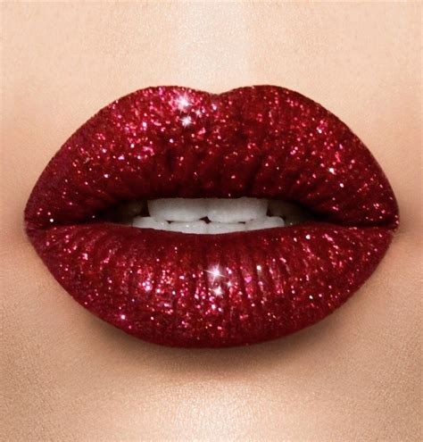 Holiday red glitter lipstick collection in 2020 | Glitter lipstick, Lip colors, Glitter lips