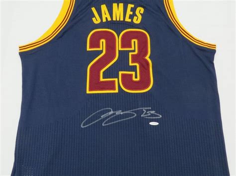 Lebron James Autographed Signed Cleveland Cavaliers Authentic Blue ...