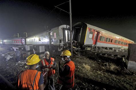 India train crash death toll rises above 230 with 900 injured as rescuers comb through debris ...