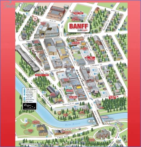 Banff Map - ToursMaps.com